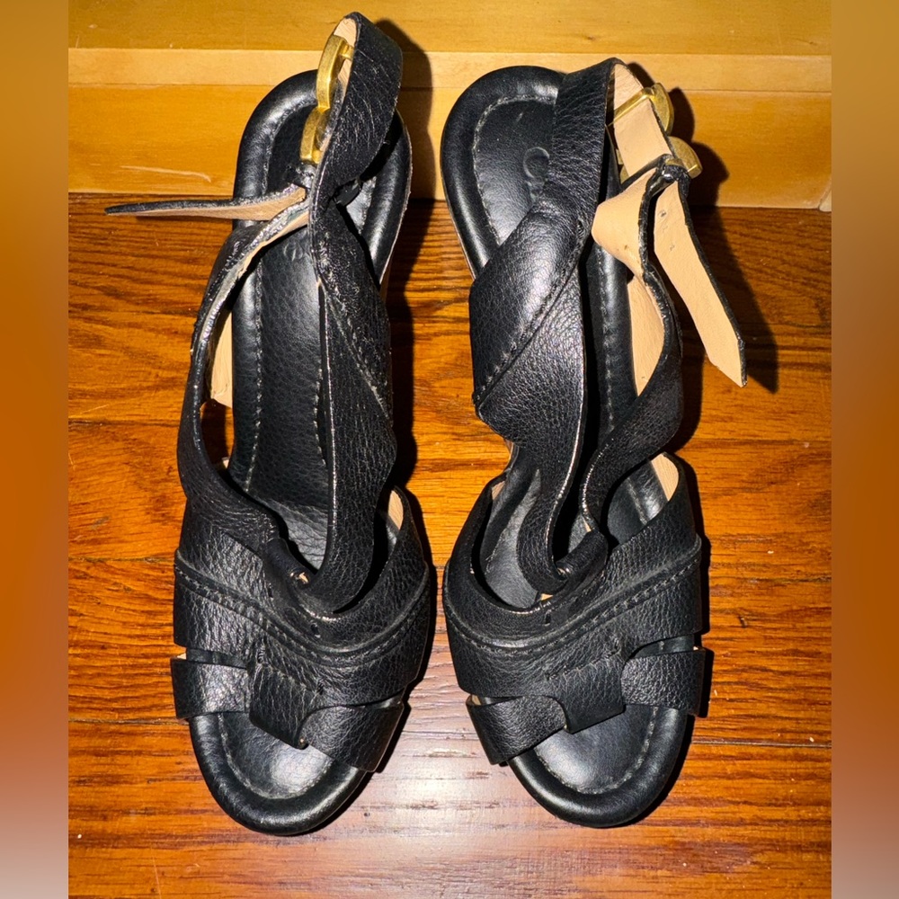 Authentic Chloe Platform Wedges 38
